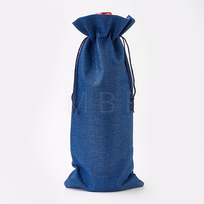 Imitation Burlap Pouches ABAG-WH0012-A02-1