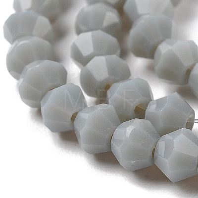 Opaque Solid Color Imitation Jade Glass Beads Strands GLAA-F029-P4mm-14-1