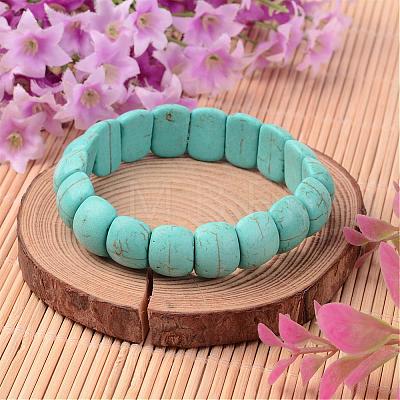 Synthetical Turquoise Bracelet B306-7-1