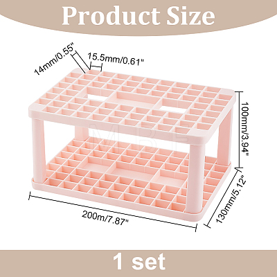 Plastic Cosmetic Brush Storage Stands MRMJ-WH0070-34B-1