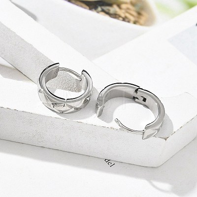 304 Stainless Steel Hoop Earrings for Women EJEW-C096-56P-1