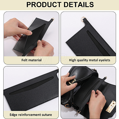 Microfiber Cloth Bag Organizer Inserts DIY-CL0001-78A-1