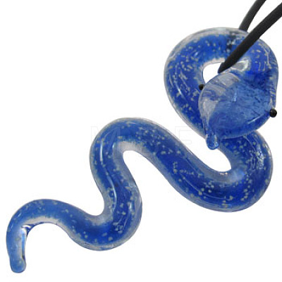 Handmade Luminous Lampwork Big Pendants LAMP-X402-M-1