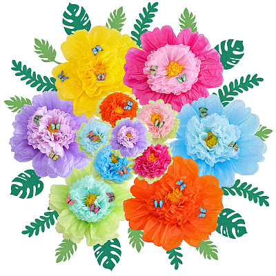 Paper Flower Ball Pendant Decorations DIY-AR0005-36-1