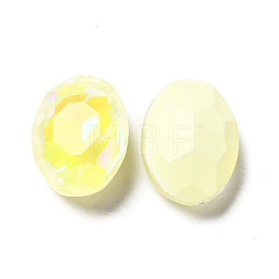 Mocha Fluorescent Style Glass Rhinestone Cabochons GGLA-M005-01B-226MK-1