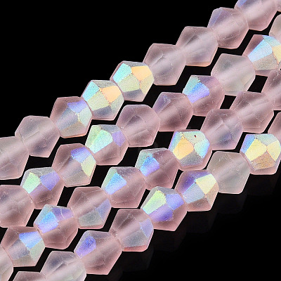 Imitate Austrian Crystal Bicone Frosted Glass Beads Strands LS-EGLA-A039-T2mm-MB26-1