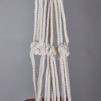 Handmade Cotton Rope Hanging Planters Sets AJEW-WH0112-05-1