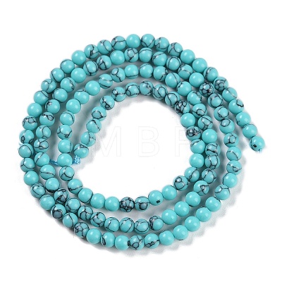 Synthetic Turquoise Beads Strands G-U004-02B-1