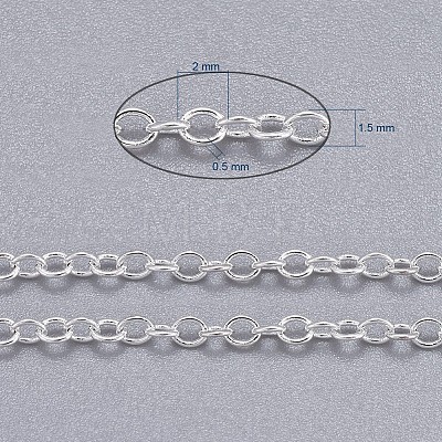 Brass Cable Chains X-CHC-034Y-S-NF-1