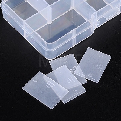 Plastic Clear Beads Display Storage Case Box X-C006Y-1