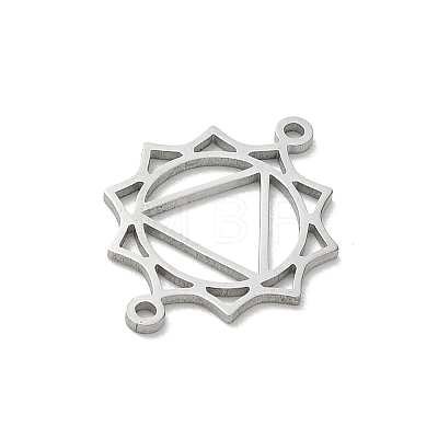 Chakra 304 Stainless Steel Connector Charms SA-CBA28C1-01E-P-1