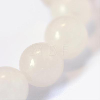 Natural White Jade Round Bead Strands G-E334-6mm-13-1