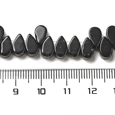 Natural Black Mahogany Obsidian Beads Strands G-B064-B53-1