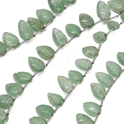 Natural Green Strawberry Quartz Carved Beads Strands GG-CBA0C95-E02-02-1