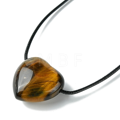 Gemstone Pendant Necklaces NJEW-C046-01-1