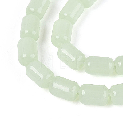 Imitation Jade Glass Beads Strands GLAA-T028-14J-03-1