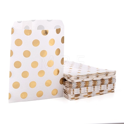 100Pcs 4 Patterns Eco-Friendly Kraft Paper Bags CARB-LS0001-02C-1