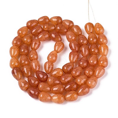 Baking Paint Crackle Glass Beads Strands DGLA-N019-03A-05-1