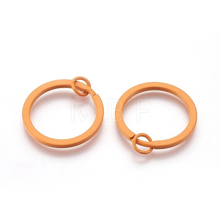 Spray Painted Iron Split Key Rings IFIN-L038-17-FF-1