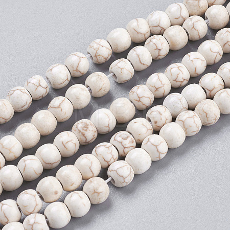 Synthetic Magnesite Beads Strands TURQ-6D-07-1