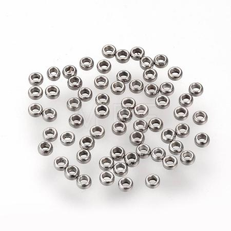 Tarnish Resistant 304 Stainless Steel Spacer Beads STAS-R065-80-1