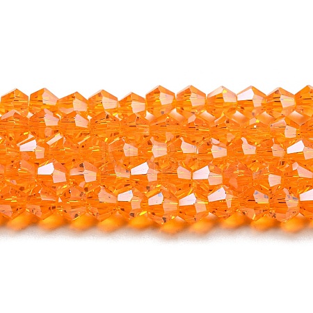 Transparent Electroplate Glass Beads Strands LS-EGLA-A039-T3mm-A23-1