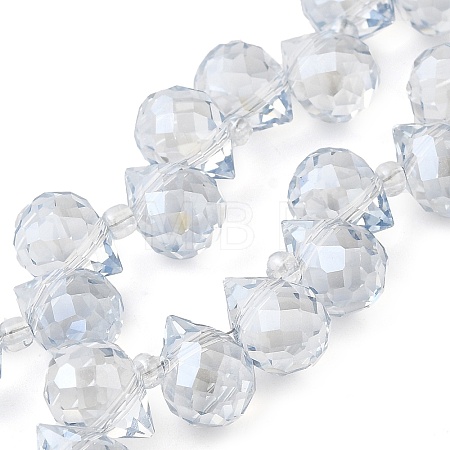 Electroplate Glass Beads Strands EGLA-D030-17P-1