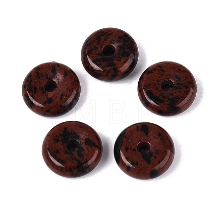 Natural Mahogany Obsidian Pendants G-Q601-30A-06-1