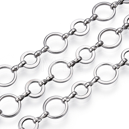 Tarnish Resistant 661 Stainless Steel Mother-son Chains CHS-T005-03P-1