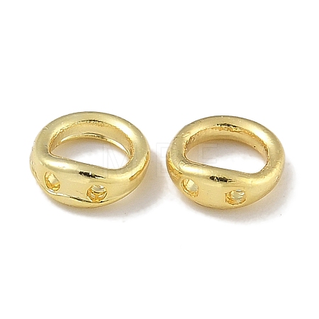 Brass Ring Charm Connectors KK-P284-06G-01-1