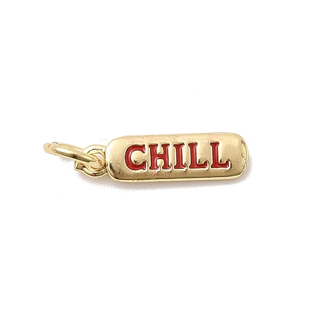 Brass Enamel Charms KK-P338-01G-D02-1