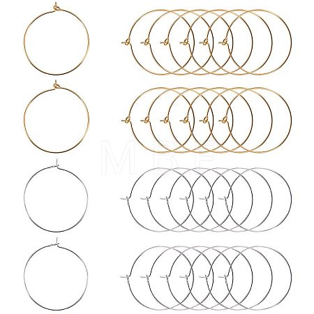 Brass Wine Glass Charm Rings Hoop Earrings KK-PH0028-01M-1