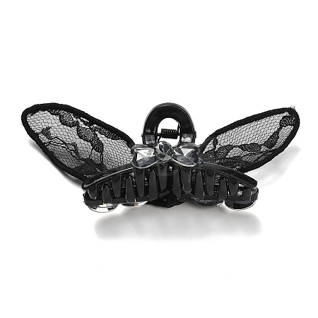 Polyester & Resin & Rhinestone Claw Hair Clips MRMJ-P021-04A-1