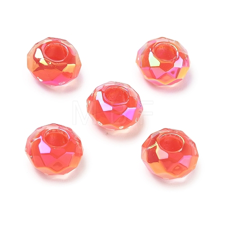 Electroplate Transpant Resin European Beads RE-CBAFF00-02B-1