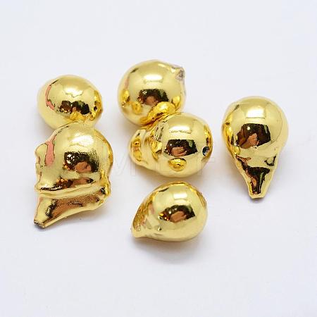 Natural Baroque Pearl Cultured Freshwater Pearl Beads PEAR-F006-93G-1