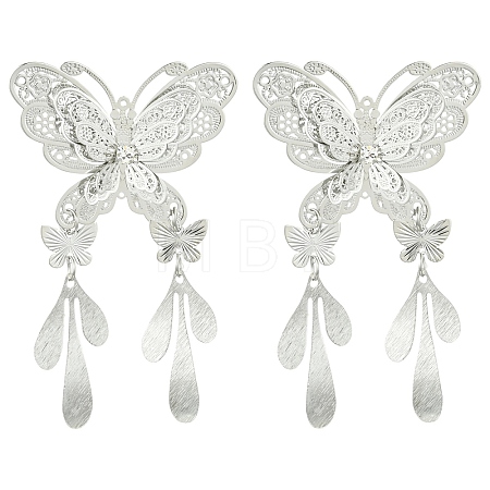 2Pcs Brass Pendants HJEW-YW00466-02-1