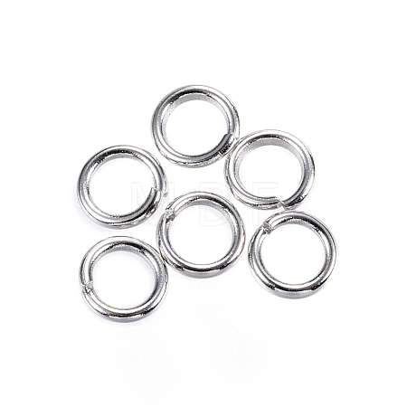 Tarnish Resistant 304 Stainless Steel Open Jump Rings X-STAS-D448-097P-4.5mm-1