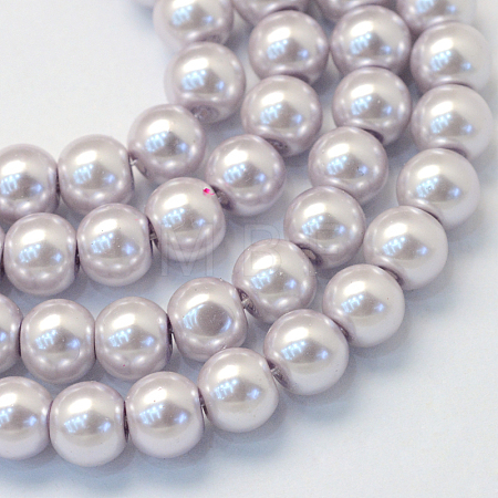 Baking Paint Glass Pearl Bead Strands HY-Q003-3mm-25-1