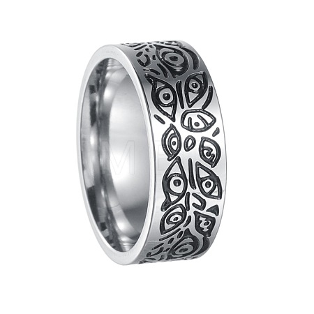 Retro Viking 201 Stainless Steel Finger Rings for Men FS-WGFAFFE-07-1