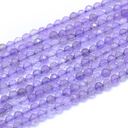 Natural Amethyst Beads Strands G-I279-E04-03-1