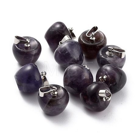 Natural Amethyst Pendants G-Z022-01S-1