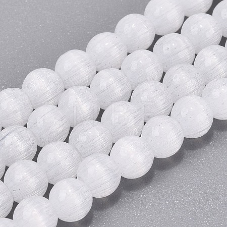 Glass Imitation Cat Eye Beads Strands GLAA-N074-03A-10-1