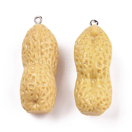 Opaque Resin Pendants RESI-N021-31A-1-1