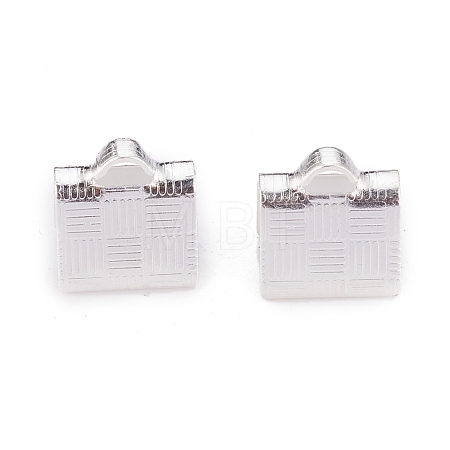 304 Stainless Steel Ribbon Crimp Ends STAS-P249-30S-1