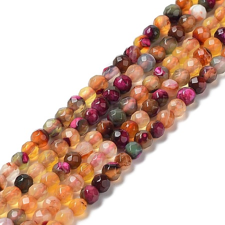 Natural Agate Beads Strands G-Q1000-01C-1