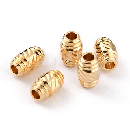 Brass Spacer Beads KK-O133-208-G-1