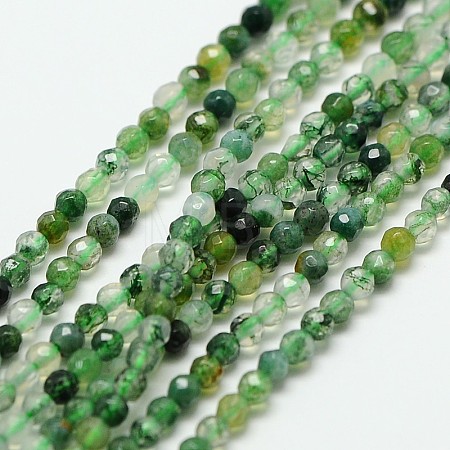 Natural Moss Agate Beads Strands G-A129-2mm-01-1