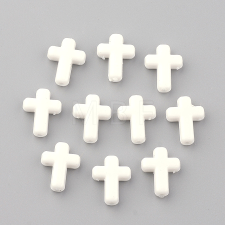 Opaque Acrylic Beads X-SACR-436-C01-1