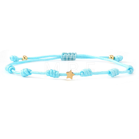 Multicolor braided star bracelet unisex stylish accessory versatile jewelry trendy design QF7407-3-1