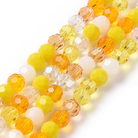 Glass Beads Strands X-GLAA-E036-09A-1